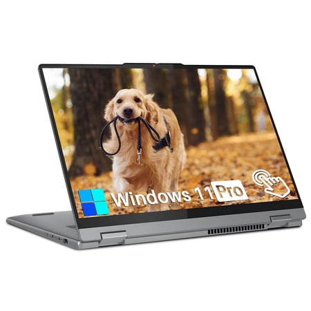 Lenovo IdeaPad 5 16" 2-in-1 Touch Laptop Computer, AMD Ryzen 7 8845HS, 16GB LPDDR5x RAM, 1TB SSD, AMD Radeon, Windows 11 Pro, Backlit KB, Luna Grey