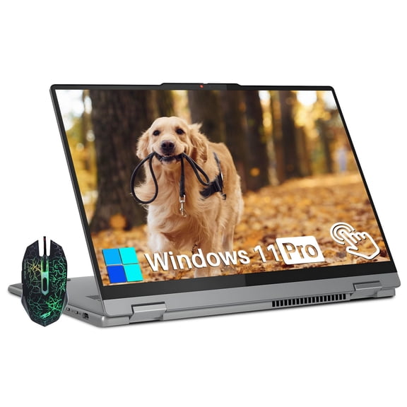 Lenovo IdeaPad 5 16" 2-in-1 Touch Laptop Computer, AMD Ryzen 7 8845HS, 16GB LPDDR5x RAM, 2TB SSD, AMD Radeon, Windows 11 Pro, Backlit KB, Luna Grey