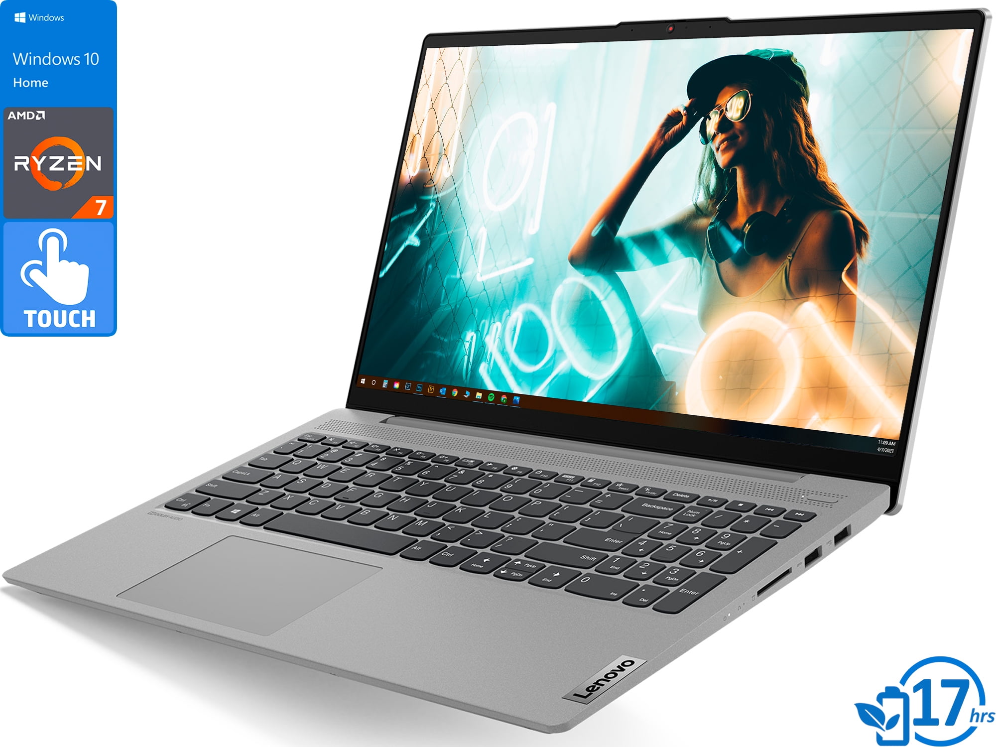 Lenovo IdeaPad Notebook, IPS FHD Touch Display, AMD Ryzen