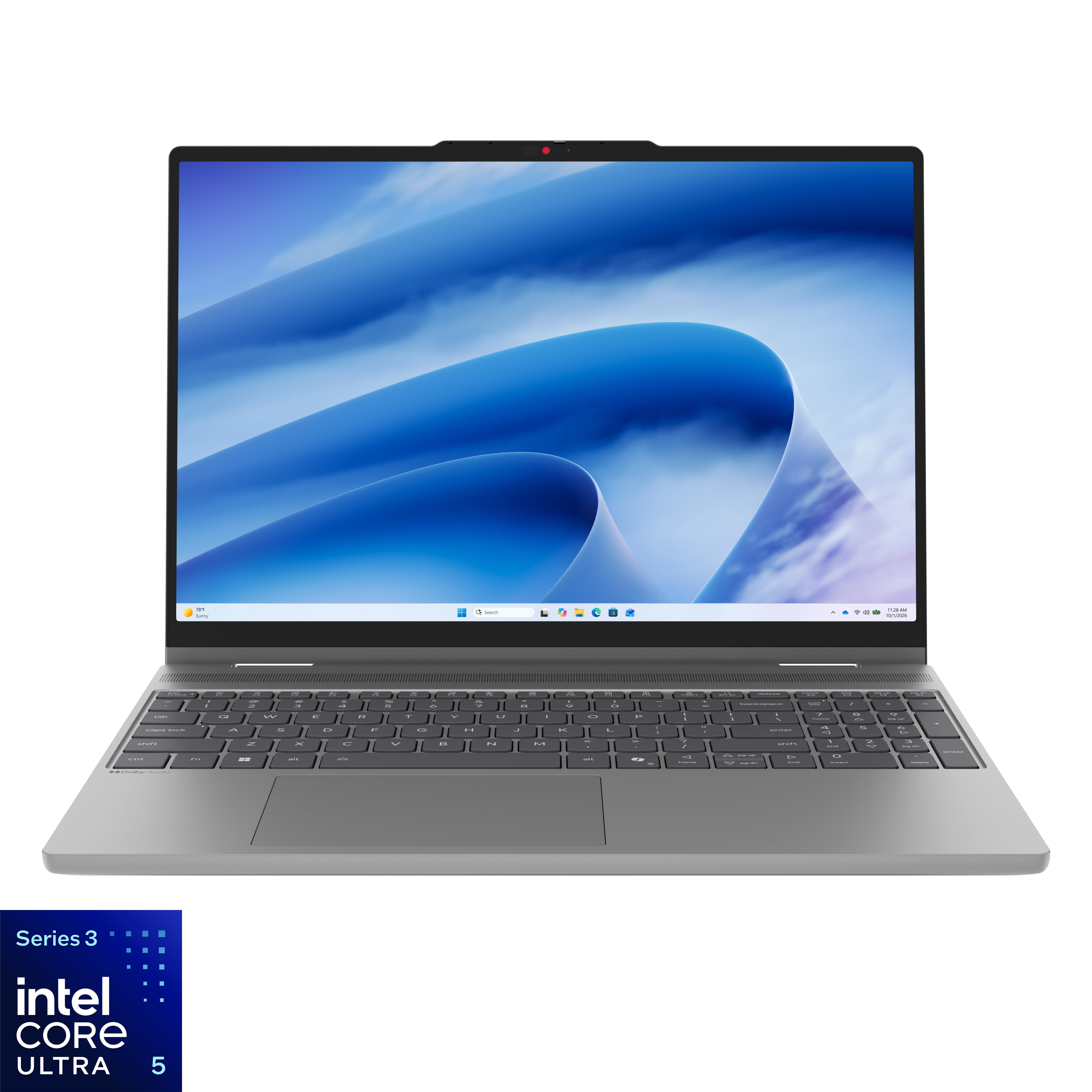 Lenovo IdeaPad 5i 15.3" Touchscreen 2-in-1 Laptop, Intel Core Ultra 5, 16GB Ram, 512GB SSD, Luna Grey - 3 Months of Microsoft 365 Personal included
