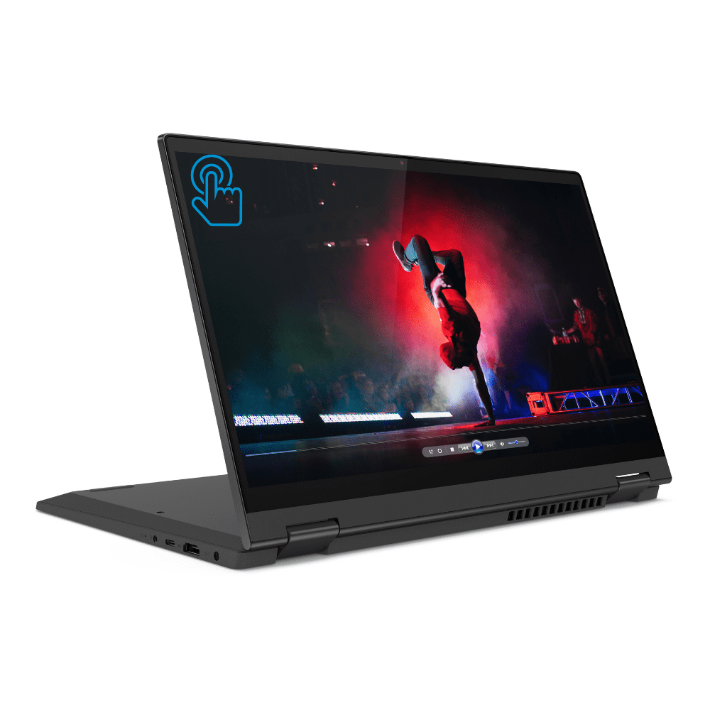 Lenovo IdeaPad Flex 5 14 FHD Touchscreen Laptop, AMD Ryzen 3 4300U, 4GB RAM, 256GB SSD, Windows 10 in S Mode, Black