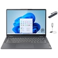 thumbnail image 1 of Lenovo IdeaPad Flex 5 2-in-1 Laptop, 14 inch WUXGA Multi-Touch Display, Intel Core i3-1215U, 8GB RAM, 1TB SSD, Fingerprint Reader, Backlit KB, Windows 11 Home, Storm Grey with Accessories, 1 of 7