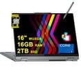 thumbnail image 1 of Lenovo IdeaPad Flex 5 2-in-1 Laptop 16" WUXGA IPS Glossy Touch Intel 10-core Core 7 150U (Beats i7-1355U) 16GB RAM 2TB SSD Backlit Fingerprint USB-C FHD Camera Rapid Charging w/Pen Win11 ICP Hub, 1 of 5