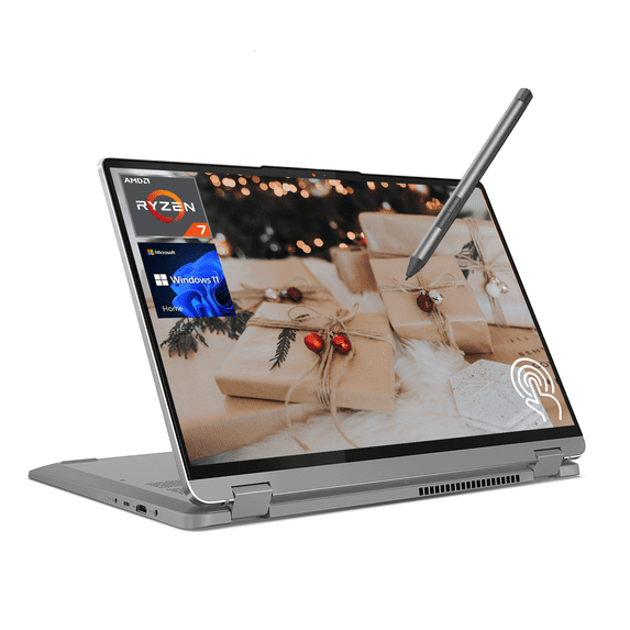 Lenovo IdeaPad Flex 5 2-in-1 Laptop, 16” WUXGA Touchscreen, AMD Ryzen 7 7730U, 16GB RAM, 2TB SSD, Wi-Fi 6, FP Reader, Backlit KB, Windows 11 Home, Stylus Pen