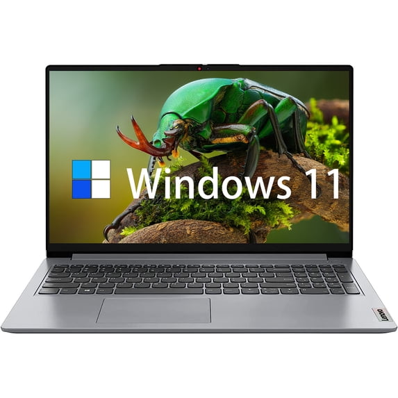 Lenovo IdeaPad Laptop, 15.6" HD Display, AMD Athlon Silver 3050U Processor, Windows 11 Home, 8GB RAM, 256GB SSD, 128GB eMMC, Webcam, HDMI, WiFi 6, USB Type-C, Long Battery Life
