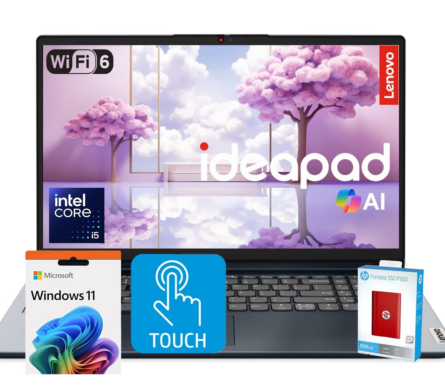 Renewed Lenovo IdeaPad Laptop - 15.6" FHD Touchscreen, Intel Core I5, 16GB RAM, 1.5TB SSD, Windows 11 Pro