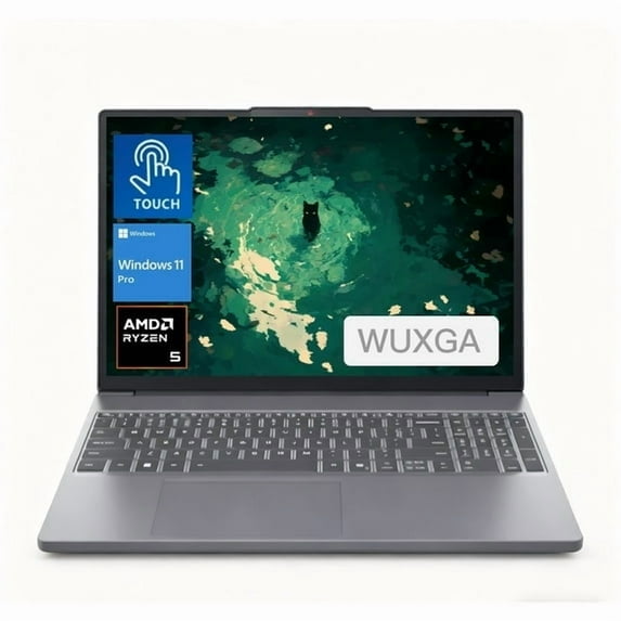 Lenovo IdeaPad Slim 3 15.3 inch Touchscreen Laptop AMD Ryzen 5 8540U, 16GB DDR5 RAM, 1TB SSD,Windows 11 Pro, Luna Grey,83KA003CUS