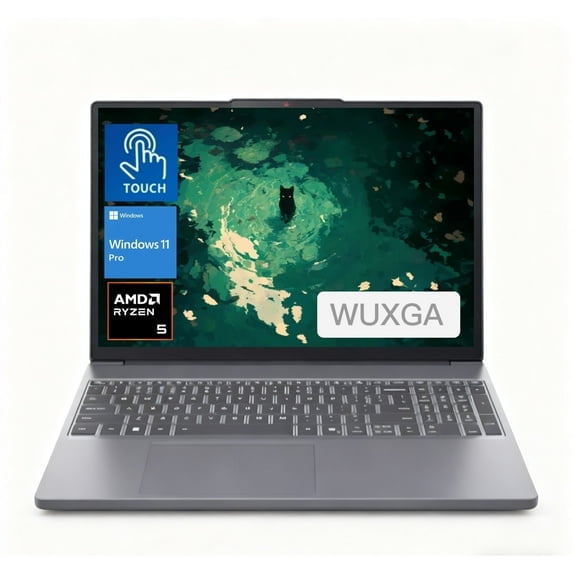 Lenovo IdeaPad Slim 3 15.3 inch Touchscreen Laptop AMD Ryzen 5 8540U, 16GB DDR5 RAM, 512GB SSD,Windows 11 Pro, Luna Grey,83KA003CUS