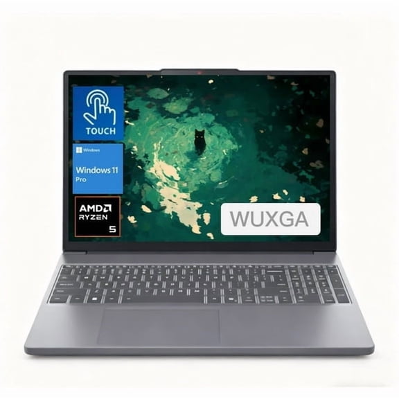 Lenovo IdeaPad Slim 3 15.3 inch Touchscreen Laptop AMD Ryzen 5 8540U, 40GB DDR5 RAM, 1TB SSD,Windows 11 Pro, Luna Grey,83KA003CUS