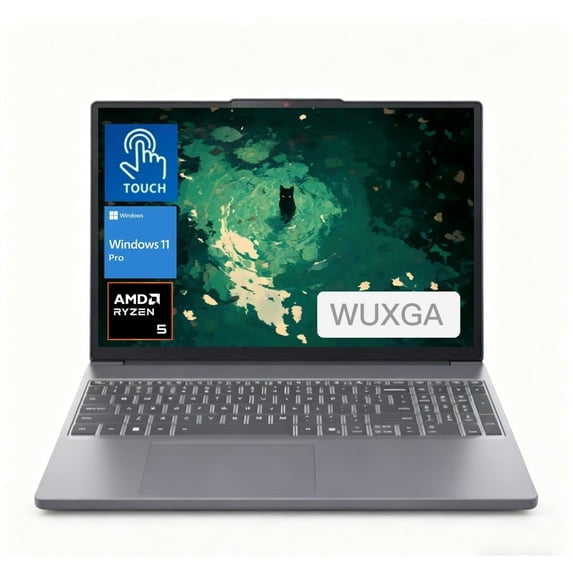 Lenovo IdeaPad Slim 3 15.3 inch Touchscreen Laptop AMD Ryzen 5 8540U, 40GB DDR5 RAM, 2TB SSD,Windows 11 Pro, Luna Grey,83KA003CUS