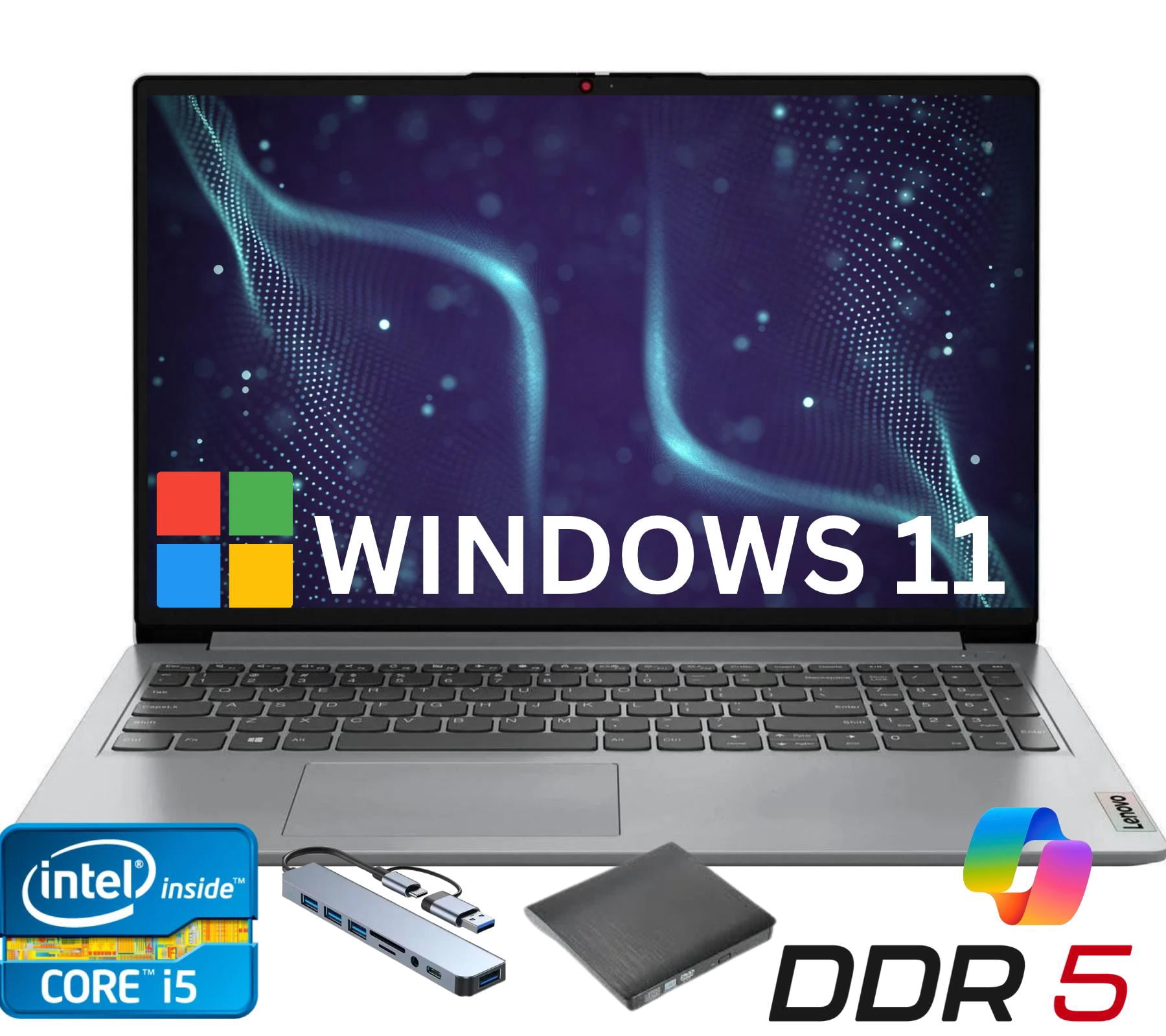 Lenovo IdeaPad Slim 3 15" Laptop, Intel Core i5-1355U , 16GB RAM, 512GB SSD, Windows 11 Home Luna Grey