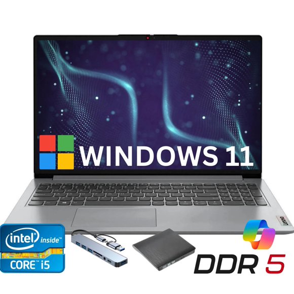 Lenovo IdeaPad Slim 3 15" Laptop, Intel Core i5-1355U , 16GB RAM, 512GB SSD, Windows 11 Home Luna Grey