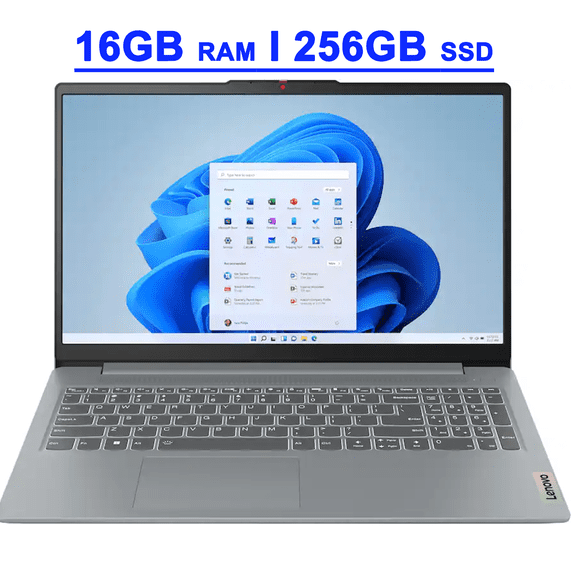 Lenovo IdeaPad Slim 3 Premium Business Laptop 15.6" FHD Anti-glare Intel 10-core i5-1335U 16GB RAM 256GB SSD Type-C Wi-Fi6 Long-Lasting Battery Rapid Charging Win11