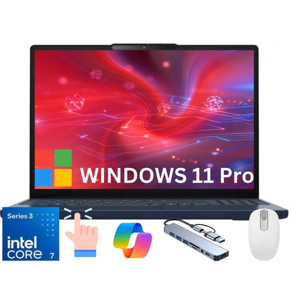 Lenovo IdeaPad Slim 3i 15.3 inch FHD Touchscreen Windows 11 Pro Laptop Intel Core 7 350 16GB DDR5 Ram 512GB Ssd Luna Grey