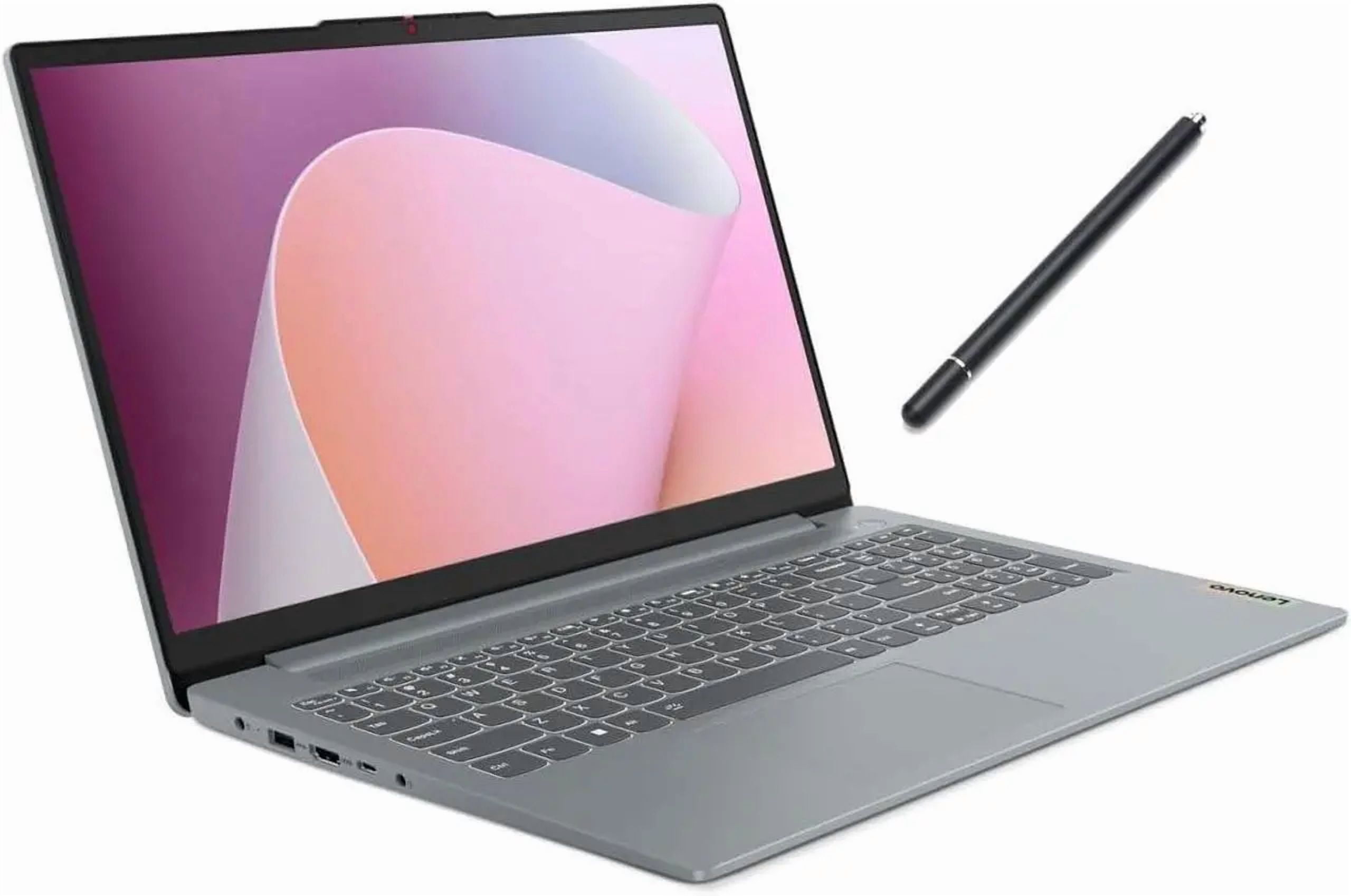 Lenovo IdeaPad Slim 3i 15.6" FHD Touch Laptop|AMD Ryzen 5 7520U(Beat i7-1255U)|AMD Radeon 610M|Grey|Backlit| 8GB RAM DDR5 | 512GB SSD | Windows 11 Home | Bundle with Stylus Pen