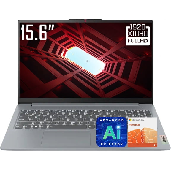 Lenovo IdeaPad Slim 3i Laptop, 15.6" FHD 1920 x 1080 LCD Display, Intel N150, WiFi 6, 720p Webcam, Win 11 Home (8GB DDR5 RAM / 128GB UFS)