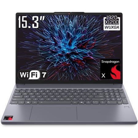 Lenovo IdeaPad Slim 3x Copilot+ PC Laptop, 15.3" FHD+ 1920 x 1200 LCD IPS Screen, Snapdragon X, WiFi 7, 720p Webcam, Backlit Keyboard, Win 11 Home (16GB DDR5 RAM * 512GB SSD)