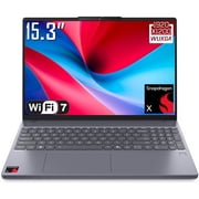 Lenovo IdeaPad Slim 3x Copilot+ PC Laptop, 15.3 FHD+ 1920 x 1200 LCD IPS Screen, Snapdragon X, WiFi 7, 720p Webcam, Backlit Keyboard, Win 11 Home 16GB DDR5 RAM - 512GB SSD