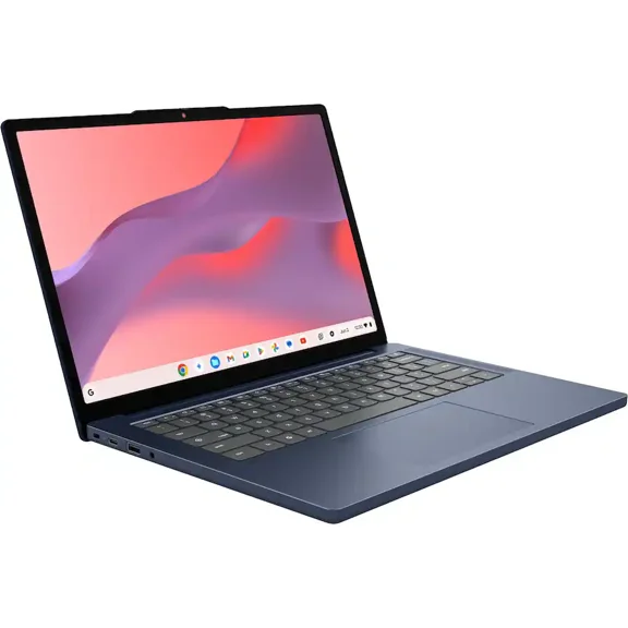 Lenovo IdeaPad Slim Chromebook 14" WUXGA Touchscreen Laptop|MediaTek Kompanio 540|Integrated Graphics|Webcam|Blue| 4GB RAM | 64GB SSD |Chrome OS |Bundle with Black Bag