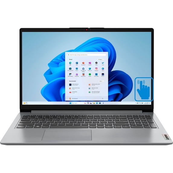 Lenovo Ideapad 1 Home/Business Laptop (AMD Ryzen 7 5700U 8-Core, 40GB RAM, 2TB PCIe SSD, AMD Radeon, 15.6in 60 Hz Touch Full HD (1920x1080), Wifi, Bluetooth, Webcam, Cloud Grey, Win 11 Home)