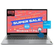 Lenovo Ideapad 15.6" FHD Touchscreen [Windows 11 Pro] Business Laptop Computer, 12th Gen Intel Core i3-1215U, 16GB RAM, 512GB PCIe SSD, Wi-Fi 6, Long Battery Life, HDMI, Cloud Gray