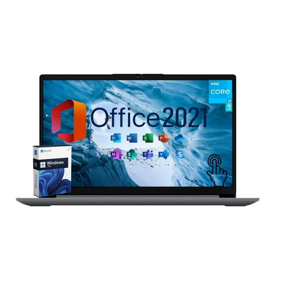 Lenovo Ideapad 1i Business & Student Laptop, with Lifetime Office 2021 15.6" FHD IPS Touchscreen Display, Intel Core i3-1215U(6 cores), 24GB RAM, 1TB SSD, Windows 11 Pro,Gray (24GB RAM | 1TB SSD)
