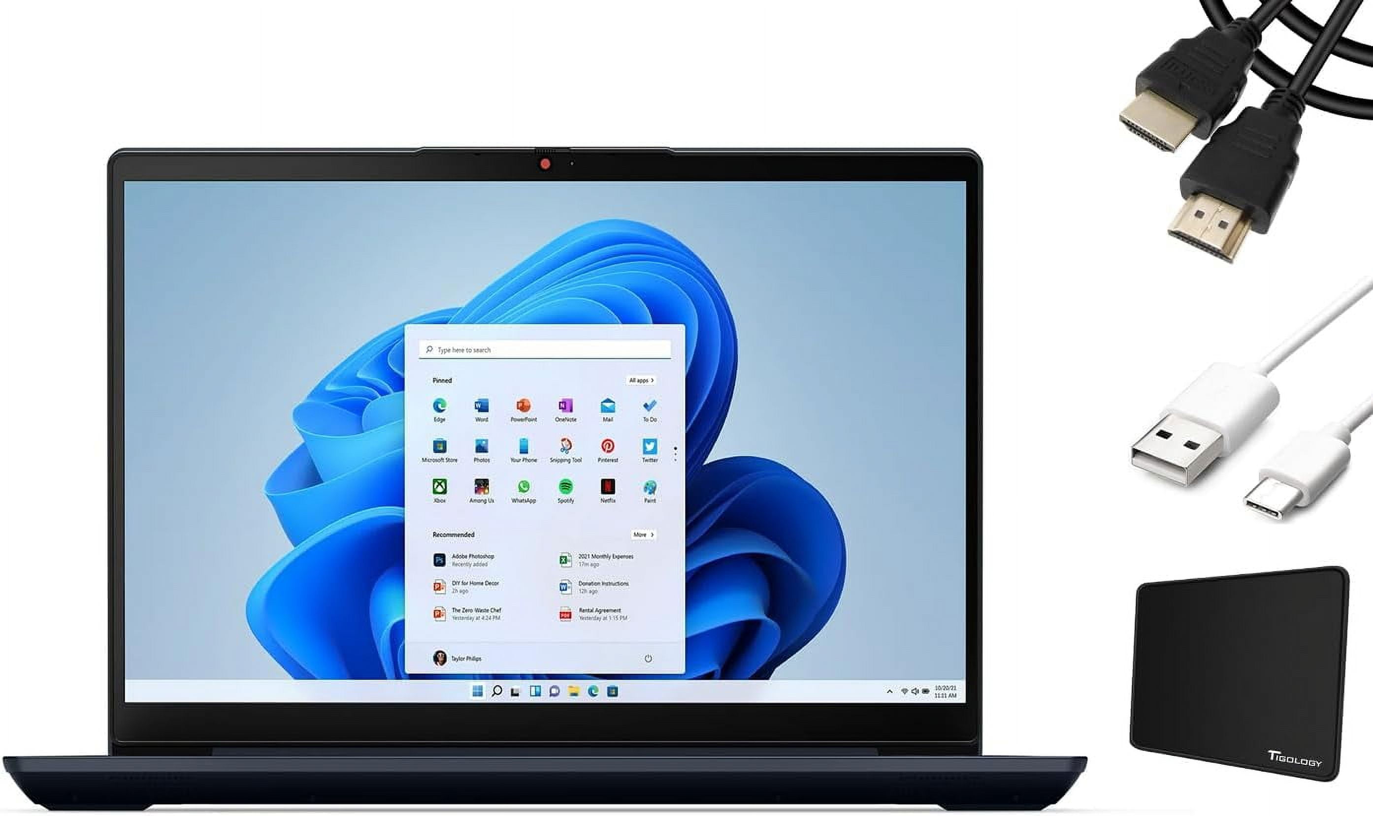Lenovo Ideapad 3 14 Laptop, AMD Ryzen 7 5700U 1.8GHz, 8GB