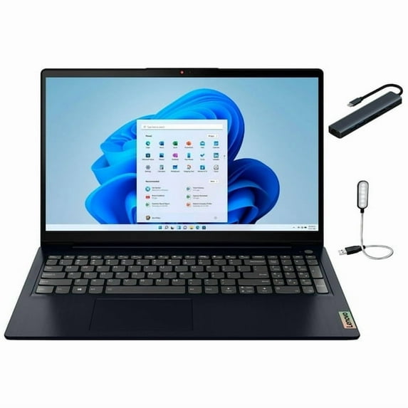 Lenovo Ideapad 3i 15.6" FHD Touch Laptop, Intel Core i5-1155G7 Processor, 16GB DDR4 RAM, 1TB SSD, Wi-Fi, Bluetooth, Intel Iris Xe Graphics, Windows 11 Home, Abyss Blue with Mazepoly Accessories