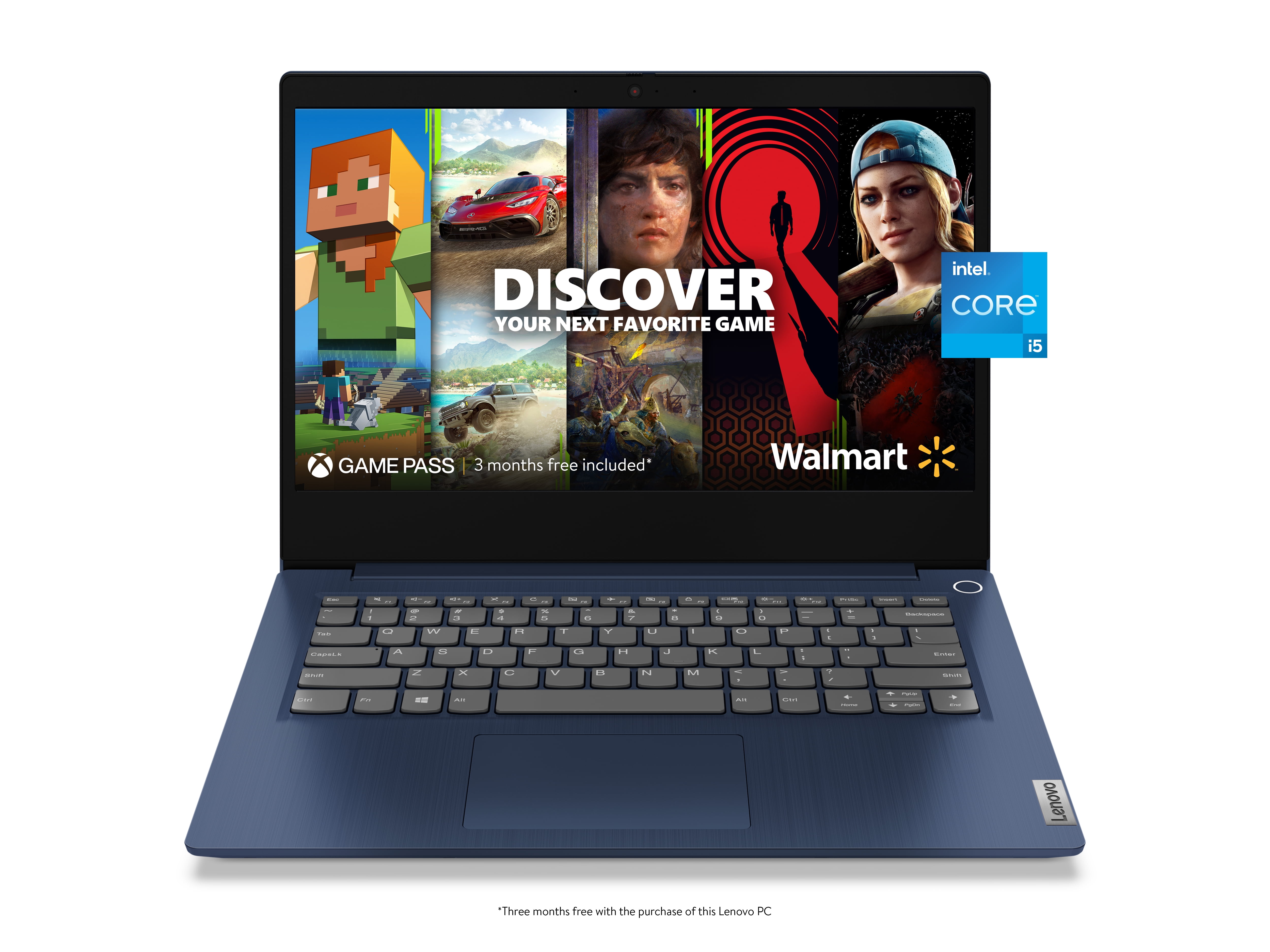 material descanso alegría Lenovo Ideapad 3i 17.3" Laptop, Intel Core i5-1135G7, 8GB RAM, 256GB SSD,  Windows 11 Home, Abyss Blue, 82H900DXUS - Walmart.com