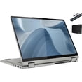 thumbnail image 1 of Lenovo Ideapad Flex 5i 14'' 2-in-1 Touchscreen Laptop, Intel Core i7-1255U, 8GB RAM, 512GB M.2 SSD, Windows 11 Home, Cloud Grey with Mazepoly Accessories, 1 of 6