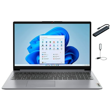 Lenovo Ideapad Laptop PC for Business and Student, 15.6" FHD Touch Screen, AMD Ryzen 7 5700U, 12GB DDR4, 512GB SSD, Cloud Grey, Windows 11, SD Card Reader with Mazepoly Accessories