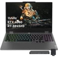 thumbnail image 1 of Lenovo LOQ 15.6'' 144Hz FHD Gaming Laptop, AMD Ryzen 7 8845HS, NVIDIA GeForce RTX 4060, 32GB DDR5, 2TB SSD, Backlit Keyboard, Wi-Fi 6, Windows 11, Luna Grey, 1TB Docking Station Set, 1 of 8