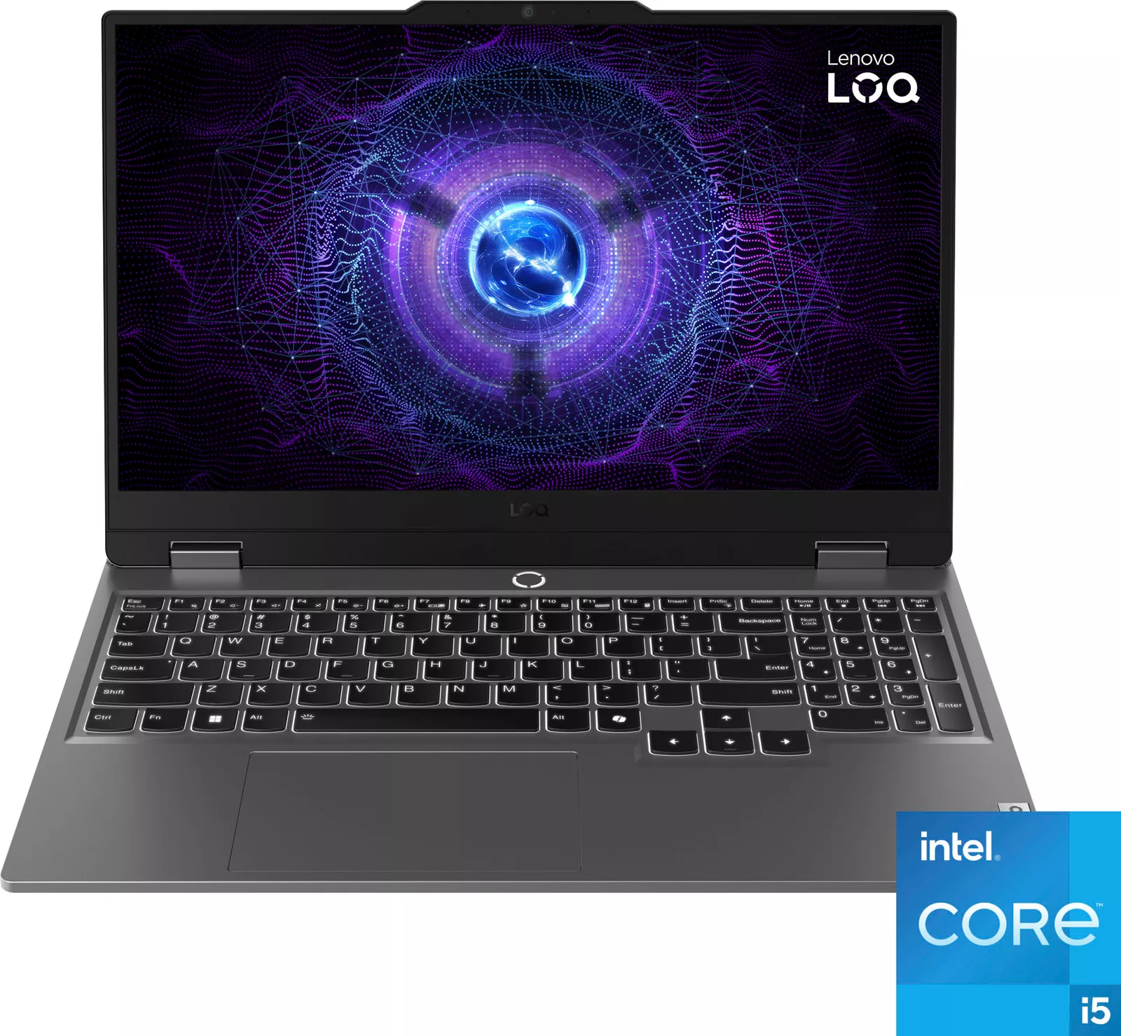 Lenovo LOQ 15.6" FHD 144Hz Gaming Laptop | Intel Core i5-12450HX | Intel ARC A530M HD Graphics | Backlit | 12GB RAM DDR5 | 512GB SSD | Windows 11 Home | Bundle with 64GB USB Flash Drive