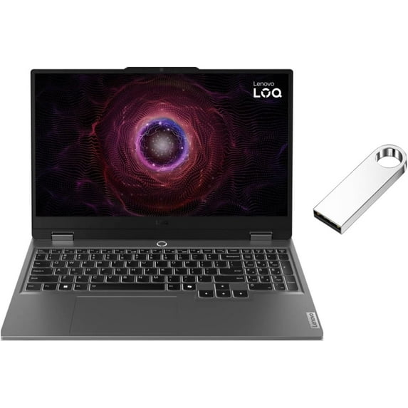 Lenovo LOQ 15.6" Gaming Laptop FHD 144Hz | AMD Ryzen 7 7435HS(Beat i7-13620H) | NVIDIA GeForce RTX 4060 | Backlit | 32GB RAM DDR5 | 512GB SSD | Windows 11 Home | Bundle with 64GB USB Flash Drive