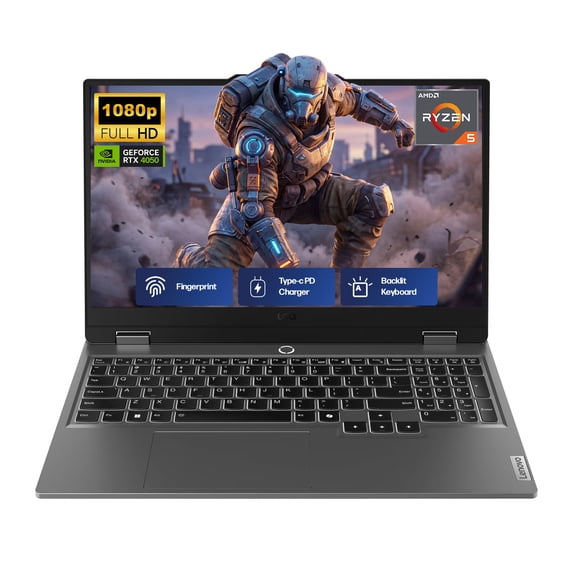 Lenovo LOQ 15.6" Gaming Laptop, FHD 144Hz Display, GeForce RTX 4050, AMD Ryzen 5 7235HS, 64GB DDR5 RAM, 2TB SSD, Lenovo AI Engine+, Backlit KB,w/Lifetime Office,Win 11 Home