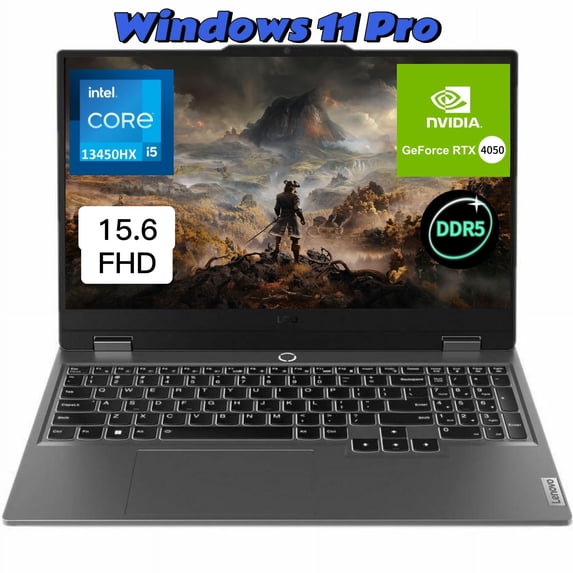 Lenovo LOQ 15.6" Gaming Laptop FHD, Intel Core i5-13450HX,40GB DDR5 RAM,1TB SSD, NVIDIA GeForce RTX 4050, Backlit,Webcam, HDMI, Bluetooth, Windows 11 Pro