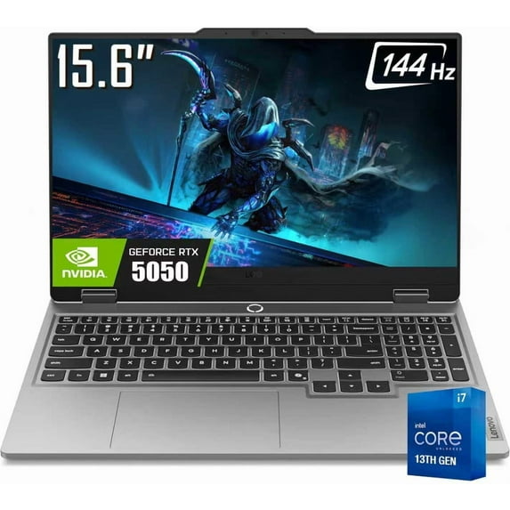 Lenovo LOQ 15 Gaming Laptop, 15.6" 1920 x 1080 FHD 144Hz IPS LCD Display, Intel Core i7-13650HX, NVIDIA RTX 5050, WIFI 6, Backlit KB, 5MP Webcam, Win11 Home(24GB DDR5 / 1TB SSD)