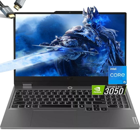 Lenovo LOQ 15 Gaming Laptop - NVIDIA RTX 3050 - Intel Core i5-12450HX Beat AMD Ryzen 7 4800H - 15.6" FHD Display 144Hz - 32GB RAM -2TB PCIe SSD -Backlit Keyboard - Windows 11 - G-SYNC