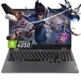 thumbnail image 1 of Lenovo LOQ 15 Gaming Laptop - RTX 4050 - 15.6" FHD IPS Display 144Hz - AMD Ryzen 5 7235HS - 32GB RAM -2TB PCIe SSD -Windows 11 Backlit Keyboard - G-SYNC, 1 of 9
