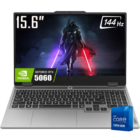 Lenovo LOQ Gaming Laptop, 15.6" 1920 x 1080 FHD 144Hz IPS LCD Display, Intel Core i7-13650HX, NVIDIA RTX 5060, WIFI 6, Backlit KB, 5MP Webcam, Win11 Home(16GB DDR5 / 512GB SSD)
