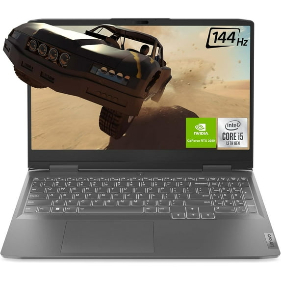 Lenovo LOQ Gaming Laptop, 15.6" FHD Display, Intel CoreI5-13420H, 8 GB DDR5 RAM, 1 TB PCIe SSD, NVIDIA GEFORCE RTX 3050, Backlit Keyboard, Windows 11 Home, Storm Grey