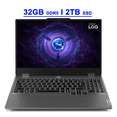 thumbnail image 1 of Lenovo LOQ Gaming Laptop 15.6" FHD IPS 144Hz (100% sRGB, G-SYNC) Intel 14-core i7-13650HX 32GB DDR5 2TB SSD GeForce RTX 5060 DLSS4 (572 AI TOPS) Backlit 5MP Privacy Camera Win11, 1 of 9