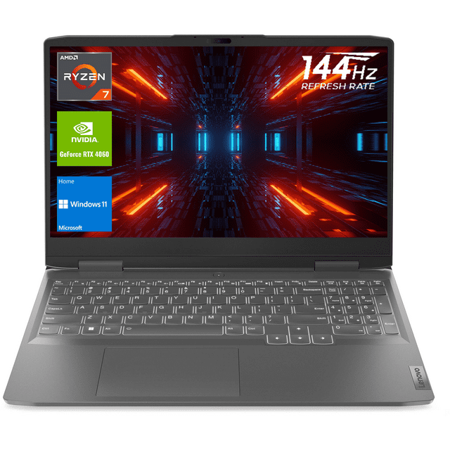 Lenovo LOQ Gaming Laptop, 16.0" WUXGA Screen, AMD Ryzen 7 7840HS, NVIDIA GeForce RTX 4060, 64GB DDR5 RAM, 2TB PCIe SSD, Webcam, Backlit KB, Wi-Fi 6, Windows 11 Home
