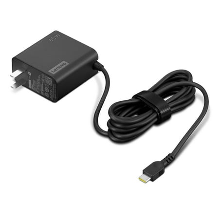 Lenovo - 65W USB-C Wall Adapter - Black
