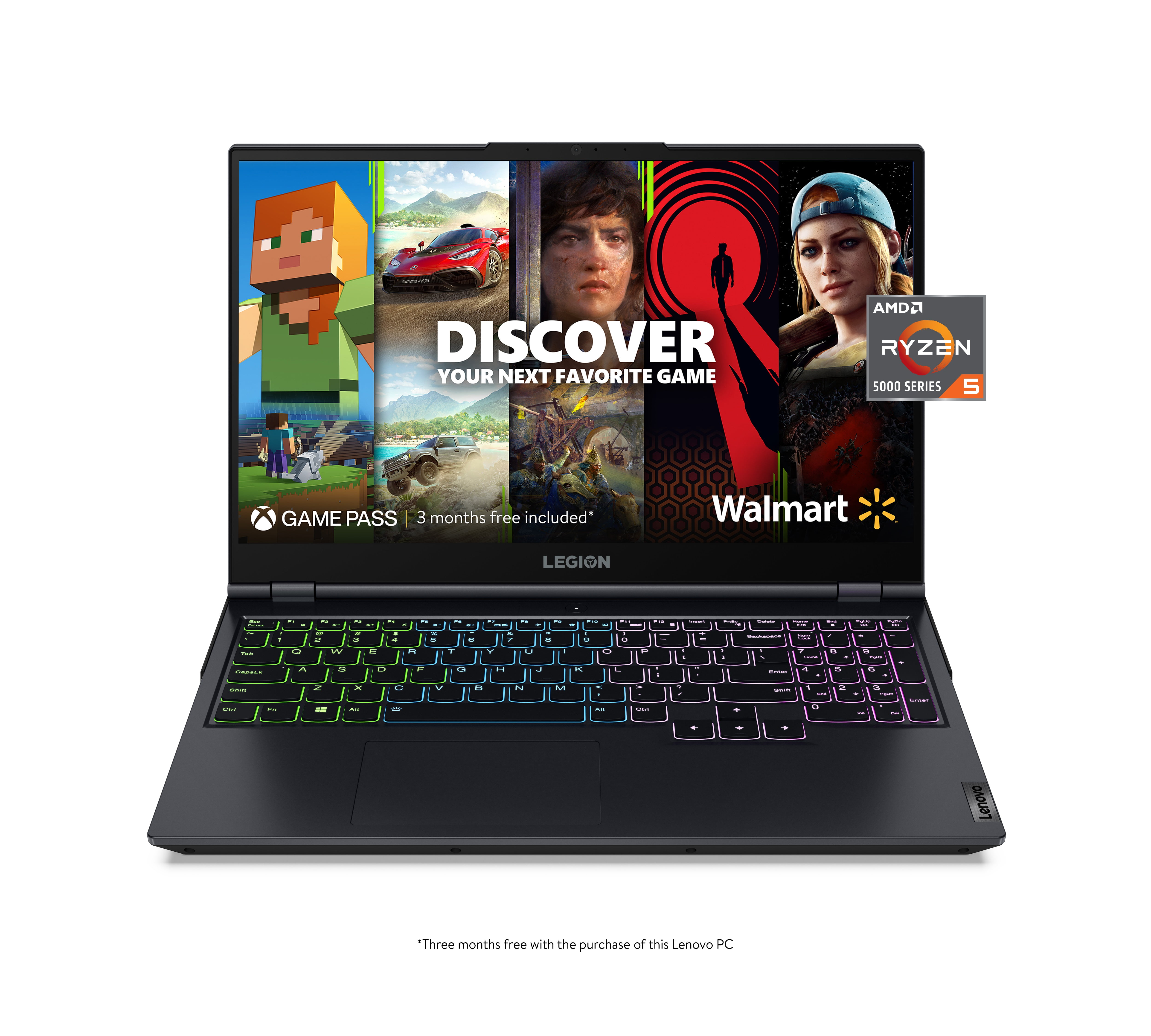 Lenovo 82JW00BHUS, Legion 5 - Gaming Laptop - 15.6 FHD - AMD Ryzen 5 5600H  - 8GB DDR4 RAM - 512GB NVMe TLC SSD - NVIDIA GeForce RTX 3050 Ti Graphics