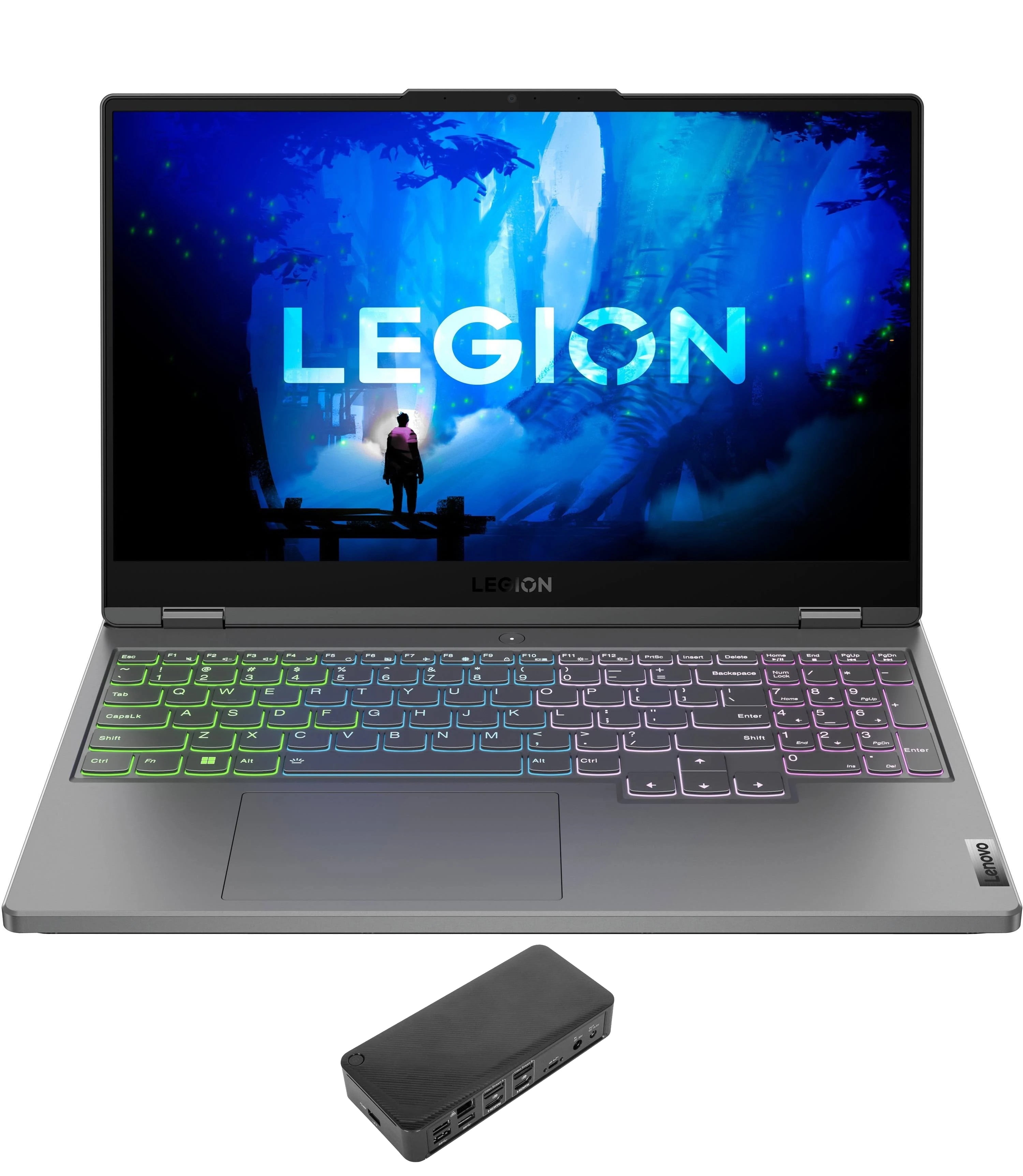 Lenovo Legion 5 15IAH7H Gaming Laptop (Intel i7-12700H 14-Core, 15.6in 165 Hz Full HD (1920x1080), GeForce RTX 3060, 64GB DDR5 4800MHz RAM, Win 11 Pro) with USB-C Dock