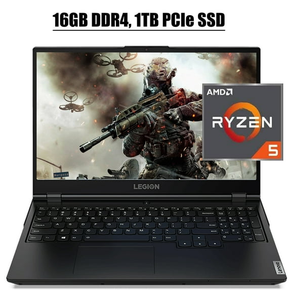 Lenovo Legion 5 2020 Premium Gaming Laptop I 15.6 inch FHD IPS 120Hz I AMD 6-Core Ryzen 5 4600H I 16GB DDR4 1TB PCIe SSD I NVIDIA GTX 1650 Backlit KB USB-C Win 10