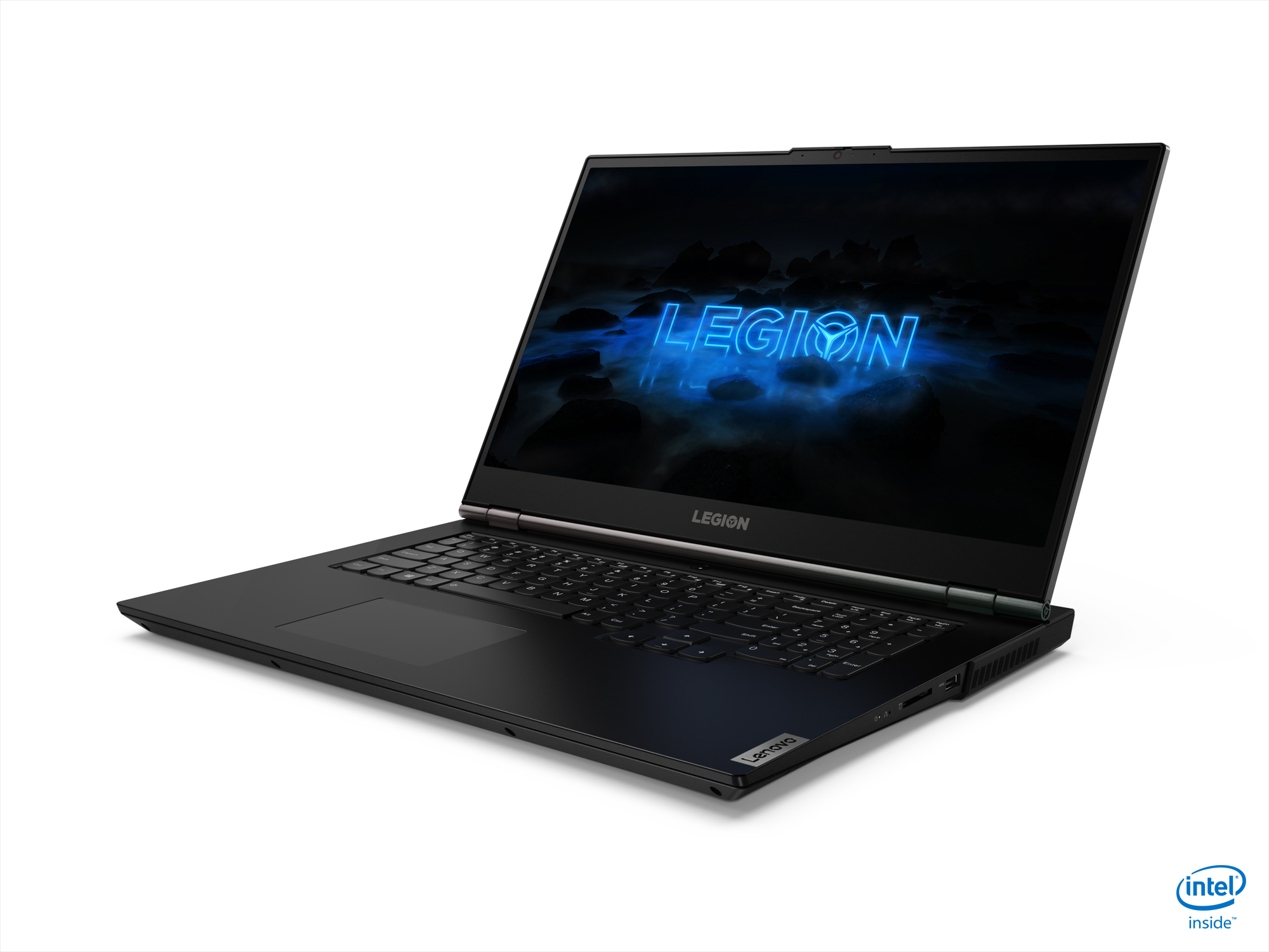 Lenovo Legion 5 Laptop, 17" FHD, Intel Core i7-10750H, 16GB RAM, 1TB HDD + 256GB SSD, NVIDIA GeForce GTX 1660Ti, Phantom Black, Windows 10, 81Y80057US - image 1 of 4