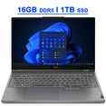 thumbnail image 1 of Lenovo Legion 5 Premium Gaming Laptop 15.6" WQHD IPS 165Hz 350nits 100% sRGB AMD Octa-Core Ryzen 7 7735HS Processor 16GB DDR5 1TB SSD GeForce RTX 4060 8GB USB-C Backlit Rapid Charge Win11 Gray, 1 of 7