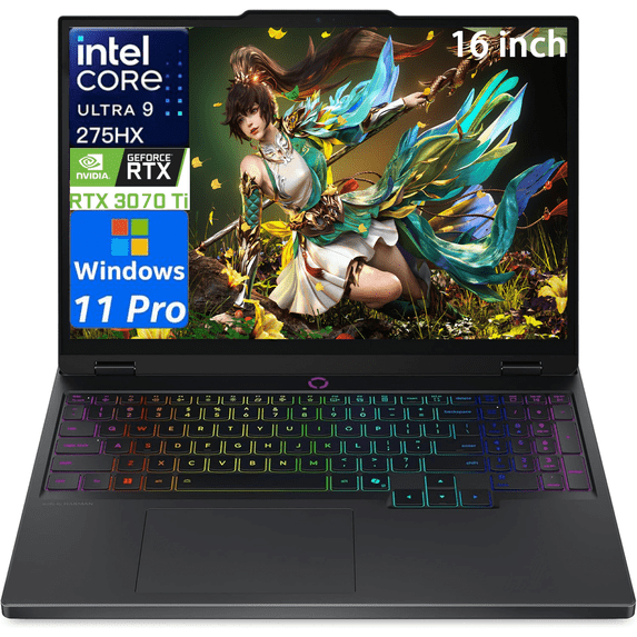 Lenovo Legion 5i 16" Gaming Laptop, WQXGA 240Hz Display, Intel Core Ultra 9-275HX, NVIDIA GeForce RTX 5070, 32GB DDR5 RAM, 2TB SSD, Wi-Fi 7, RGB Backlit, Win 11 Pro